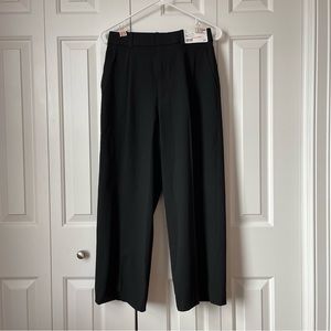 Uniqlo Pleated Wide Black Pants - 24” Inseam (Altered)